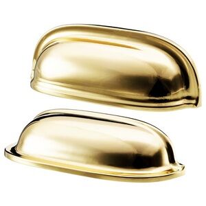 IKEA ENERYDA
Cup cabinet pull, brass color, 3 1/2 "